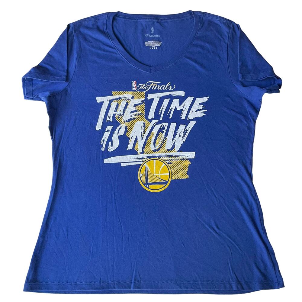 Fanatics Women’s Short Sleeve T-shirt size L, Blue, The Time Is Now